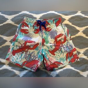 Boys Vilebrequin Lobster Print Swim Trunks Size 10, Excellent Used Condition!